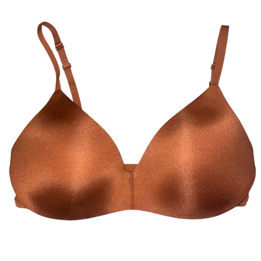 NWOT Skims Wireless Form Super Push Up Bra Bronze 34D Everyday Comfortable